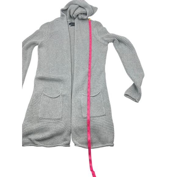 Marc O'Polo Womens Gray Cotton Like Cashmere Heavy Hooded Cardigan Sweater Sz M - Picture 12 of 13
